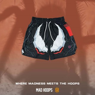 MADHOOPS 原創 毒液漫畫 短褲 跑步褲 健身褲 藍球褲 美式 運動短褲 男生短褲 透氣 排汗 臺中現貨