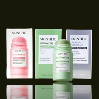 《臺灣公司貨》公司貨 SKINTIFIC 艾草固體泥膜棒 綠泥棒 40g Mugwort Clay Stick 火山泥
