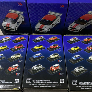 7-11 1:60 MINI 組裝模型玩具車 迴力車 MINI COOPER 汽車 跑車 玩具 模型車 賽車 便利商店