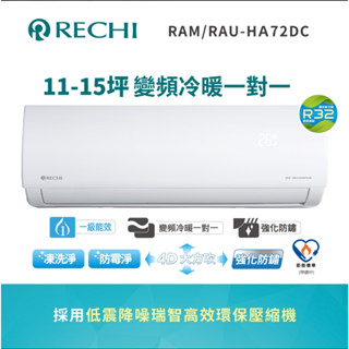 《客訂》聲寶瑞智冷氣7.2KW - RAU-HA72DC/RAM-HA72DC