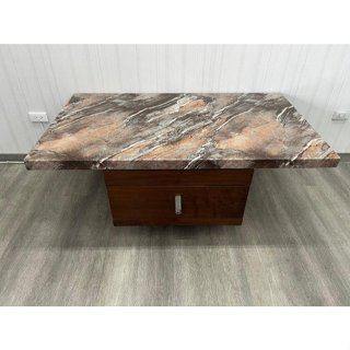 宏品全新二手傢俱館~臺中2手傢俱家電中古推薦 A551005*石面2抽茶几*原木傢俱 木沙發組椅 泡茶桌椅 柚木茶几 客