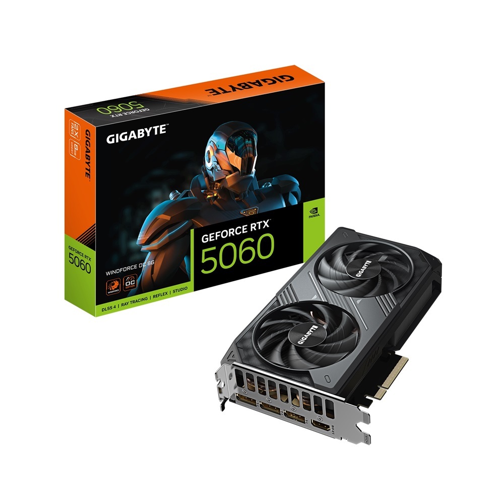 GIGABYTE技嘉 RTX5060 WINDFORCE OC 8G 顯示卡【19.9 cm】