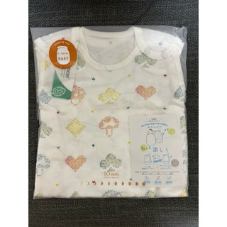 日本製HOPPETTA蘑菇被 涼感天絲三層紗防踢背心 附可拆換排汗網布背心 （0-3歲）（全新）