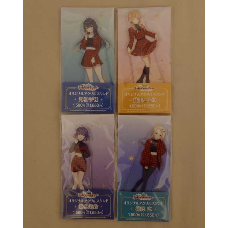 學園偶像大師 学マス 全家合作 壓克力立牌 （月村手毬/藤田ことね/藤田言音/篠澤広/篠澤廣//秦谷美鈴）