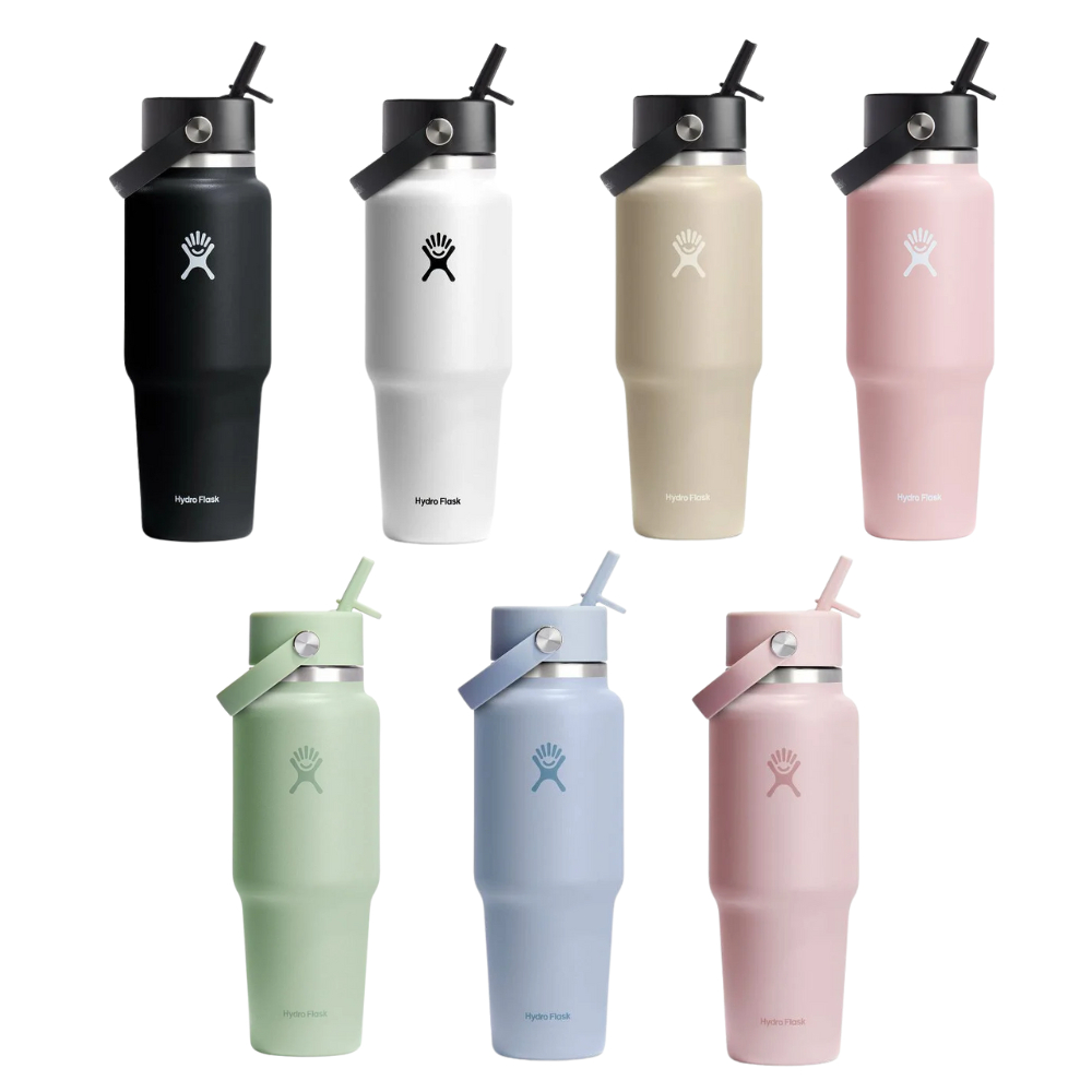 Hydro Flask 32oz/946ml 車用 寬口 提環 吸管 隨行杯 保溫瓶 HFWT32BFS