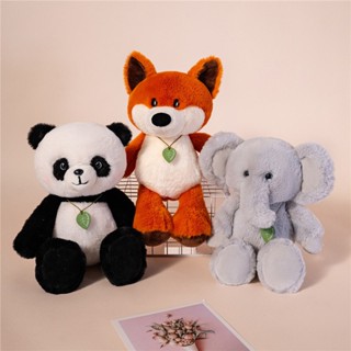FAT CAT 韓系精品☆可愛奔跑動物絨毛玩具狐狸布娃娃大象跑跑抱枕熊貓兒童玩偶交換生日禮物☆批價$280元