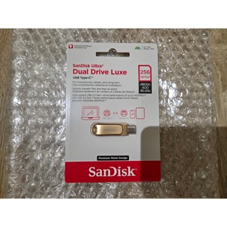 全新 SanDisk Ultra Luxe USB Type-C 雙用隨身碟 DC4 256GB (公司貨) 金色
