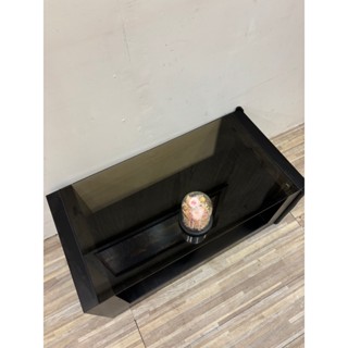 《大淡水二手精品傢俱》現代黑玻璃電視櫃 臺北二手傢具#新北二手傢具#林口二手傢具#桃園二手傢具