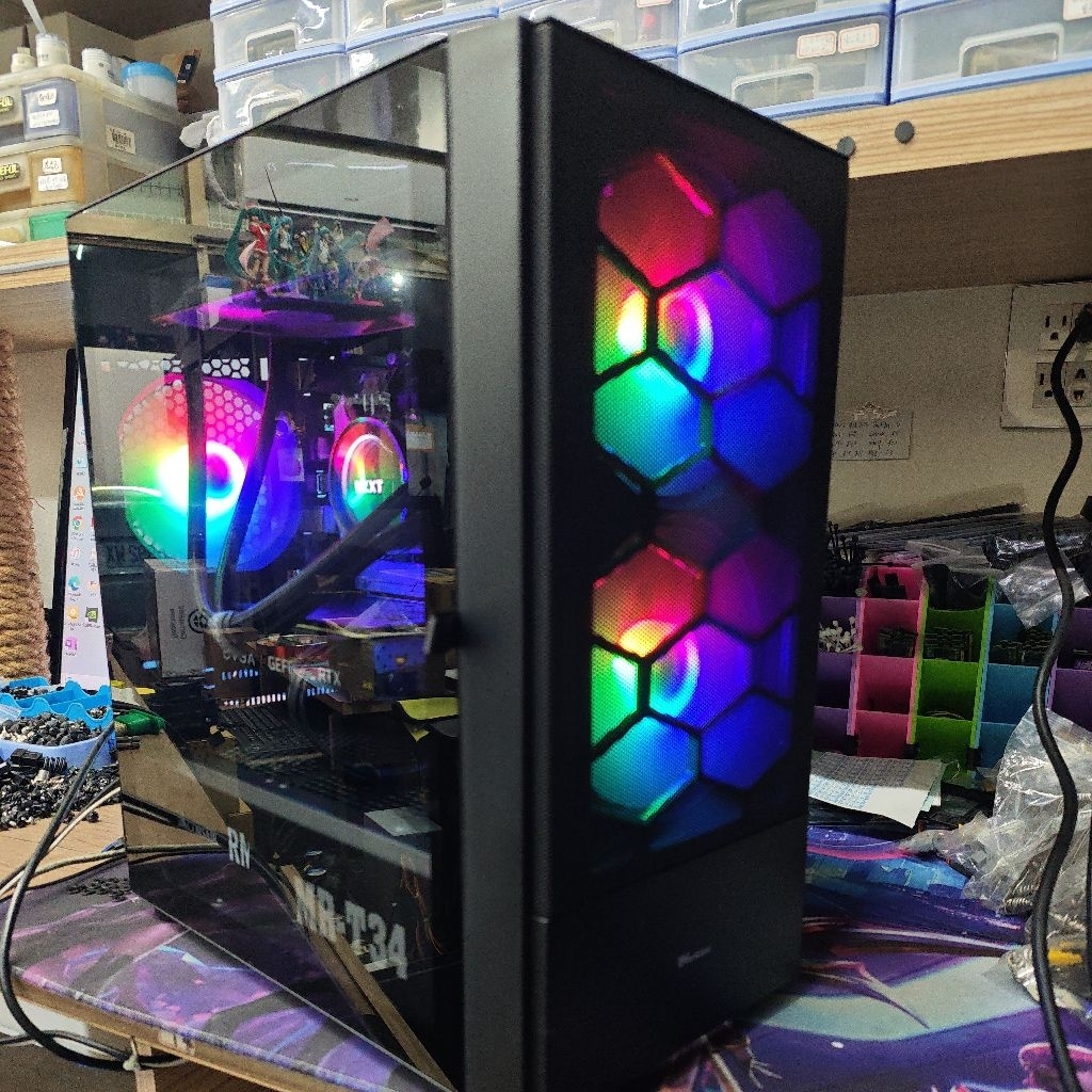 免運 華碩二手水冷 i7-10700K/Rtx3060Ti/16G雙通/512G-ssd+1T 電競遊戲電腦主機 悟空
