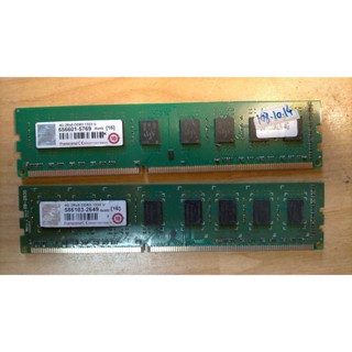 D.桌上型電腦記憶體-Transcend 創見 DDR3 1333 4GB* 2共8G 不分售 雙通道 直購價80