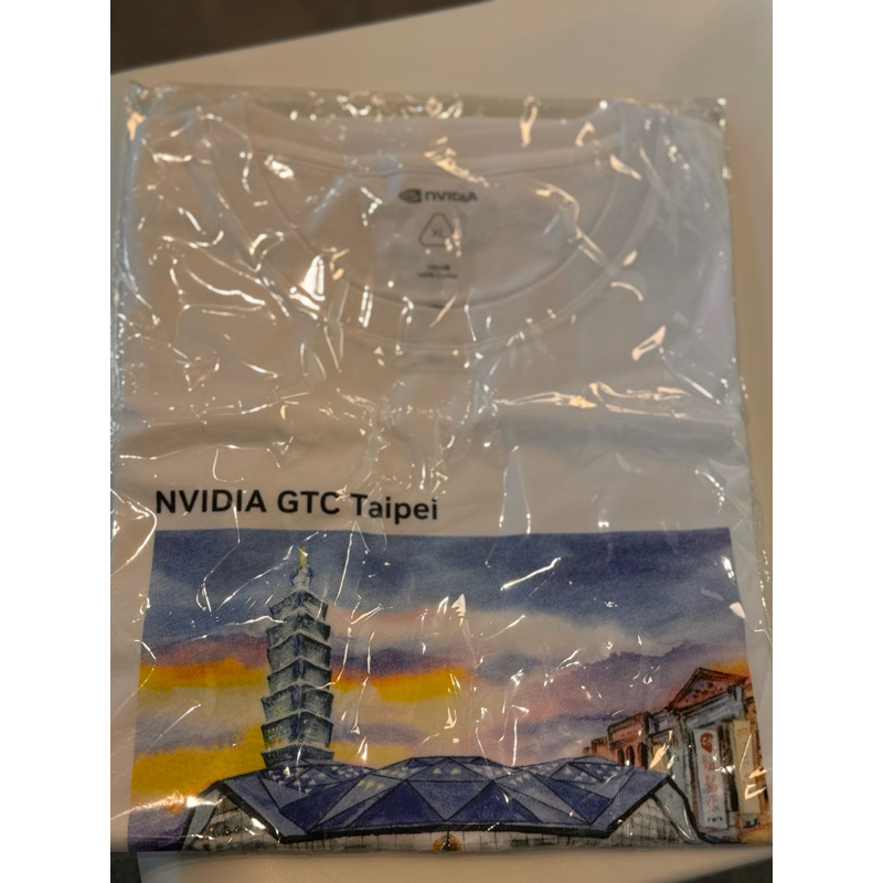 [限量全新XL］Nvidia T-shirt 2025 Computex-Jensen Huang 黃仁勳演說紀念T