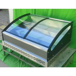 臺式燒烤串串三層階梯式移動擺攤展示櫃冷藏櫃小型商用保鮮櫃冰臺