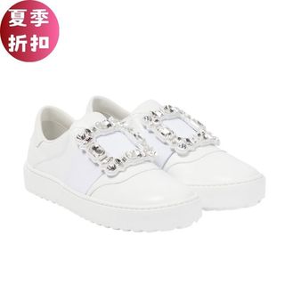 Roger Vivier Very Vivier 水鑽扣環皮革運動鞋 IT 35/35.5/37