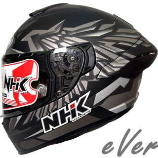 NHK K5R 雄鷹 WingStar 消光黑銀 全罩安全帽 超輕量 透氣《遠古騎士》