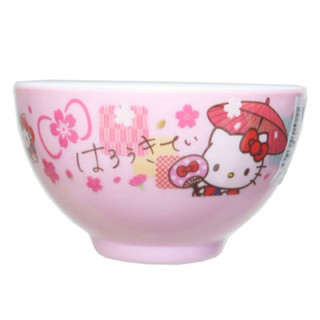 日本帶回 2025 最新款 Sanrio 三麗鷗 Hello Kitty 粉紅色 茶碗 湯碗 兒童碗 美耐皿碗 有厚度款