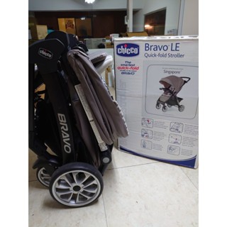 chicco-Bravo極致完美手推車限定版~棕色~二手，8成新