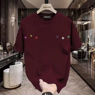 GP&臺灣現貨 短袖男 夏季新款美式ins潮牌簡約純色短袖t恤男寬鬆設計感純棉小領口上衣