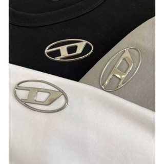 〖R1V〗Diesel 經典胸前字母D 金屬感logo短T 簡約vibe感 短袖T恤 Y3K OOTD