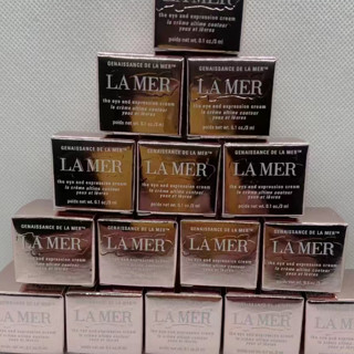 臺灣現貨 海洋拉娜旅行裝 創世紀原晶眼部精華霜3ml小樣 LA MER修護眼霜去眼袋淡化黑眼圈撫平細紋皺紋鎖住水分水潤