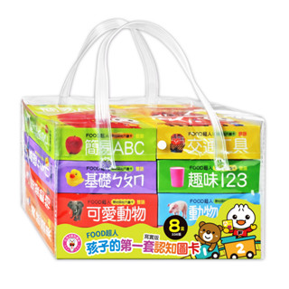 🚀隔日到貨🚀風車最新版FOOD超人聰明認知大圖卡 識字卡 寶寶圖卡 幼兒字卡 動物王國/可愛動物/ㄅㄆㄇ/123/ABC