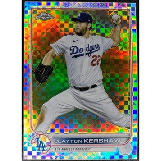 MLB 棒球 球員卡 Clayton Kershaw 2022 Topps Chrome X-Fractor 亮面