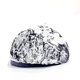 【HiGh MaLi】春夏季貝蕾帽/畫家帽/墨白蕾絲花#個性#禮物#百搭