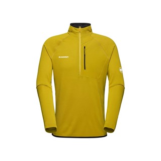 Mammut 長毛象 男 Aenergy Light ML 半拉 長袖 排汗衣 長排 光暈黃/黑 1014-05500