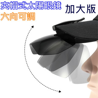 加大 夾帽式太陽眼鏡 六向可調 CNS檢驗+SGS檢驗 釣魚眼鏡 夾帽式偏光鏡 偏光太陽眼鏡 太陽眼鏡夾片 夾式太陽眼鏡
