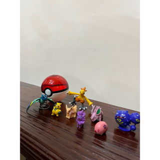 【寶可夢｜日本正版授權】寶可夢聯名手提袋 pokemon 寶可夢 皮卡丘 袋子+二手 扭蛋 公仔 組合出售