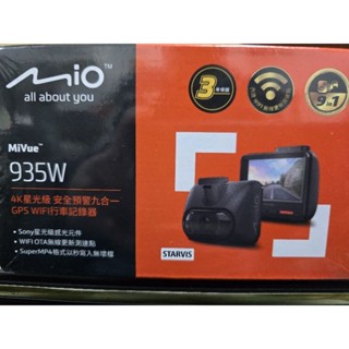 Mio MiVue 935W 4K星光級 安全預警九合一GPS WIFI行車記錄器