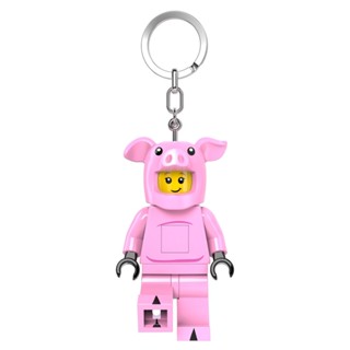LEGO 樂高鑰匙圈 樂高小豬人鑰匙圈燈 人偶造型LED 鑰匙圈鎖圈 手電筒 吊飾 COCOS LG320