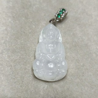 玉貴人…天然冰種觀世音菩薩 觀音翡翠玉墜，特價