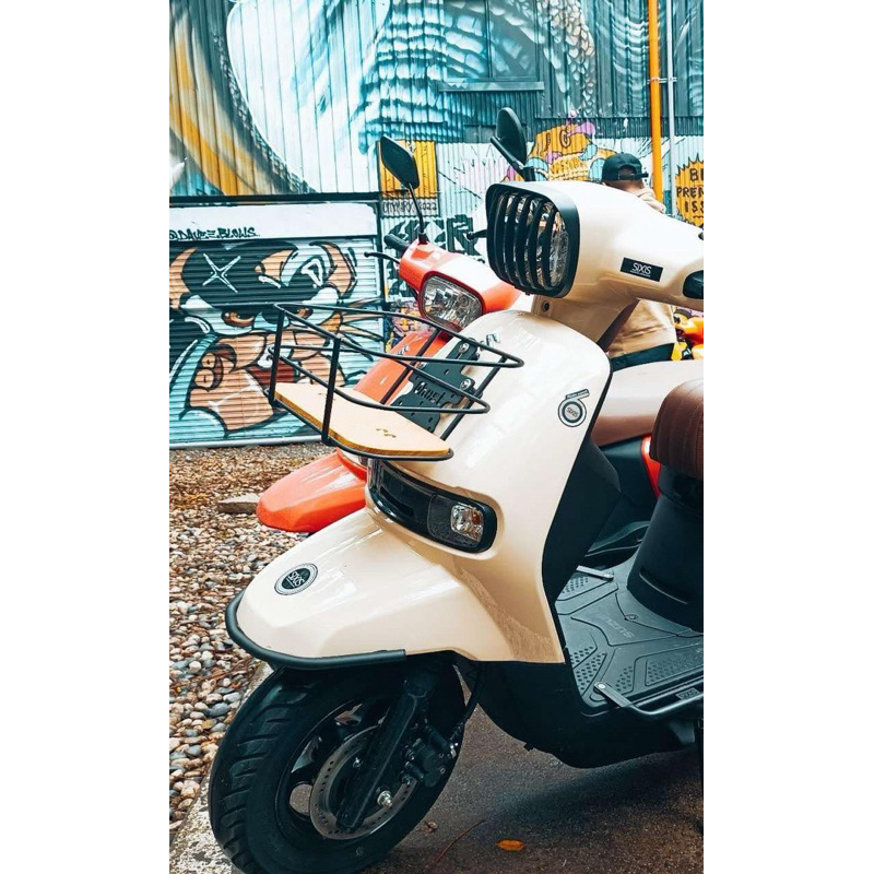 (阿斌精品二輪館）SUZUKI SUI125 水125 鴨子125專用前土除防撞保桿 白鐵前土除保桿 （SIXIS)