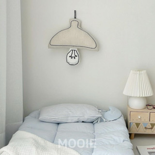 【MOOIE】現貨24H出貨 韓式布藝小夜燈充電款護眼LED床頭燈壁燈掛燈