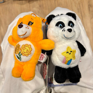 Care Bears 熊貓 橘色 向日葵 娃娃 玩偶 吊飾