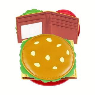 【阿柴選物店】現貨免運 歐美網紅爆款 可愛漢堡造型皮夾 趣味造型錢包 票卡夾 卡包 鈔票收納 女士短夾 男士短夾