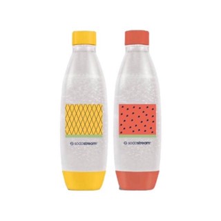 【 最新款效期至2028年 公司貨】Sodastream 水滴型專用水瓶1L 2入(熱帶水果) 水滴水瓶