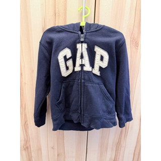 二手-Baby Gap經典logo深藍色連帽外套（3Y）