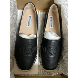 全新 Steve Madden 黑色 羊皮 真皮 休閒鞋 us7 23.5