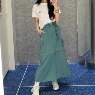 S.G Nike AS W ACG ZIP OFF SMTH SUMIT FN1970-361 女長裙/短裙 綠 兩穿