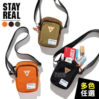 STAYREAL 側背包 格紋趣旅行小側背包 小包 防潑水 多格層 休閒包 BI25003 得意時袋