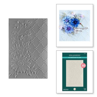 Spellbinders 極致唯美3D浮雕版 Wildly Beautiful 3D Embossing Folder