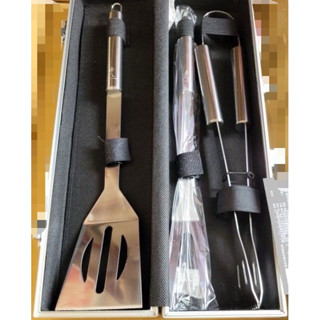 全新商品｜約翰走路「不鏽鋼」烤肉用具三件組（硬殼鋁箱套裝）、料理、餐具、露營、登山