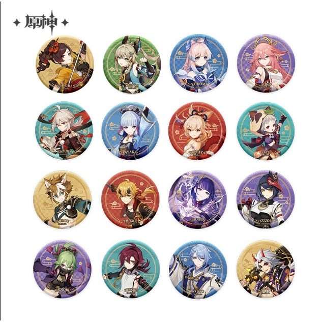 【原神】稻妻城  主題系列 人物 角色徽章  -官方正品