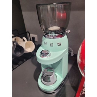 （二手）SMEG 義大利復古美學 定量磨豆機-粉綠色