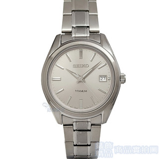 SEIKO 精工 SUR369P1手錶 日期 藍寶石鏡麵灰面 夜光 超輕量鈦金屬 石英錶 男錶【澄緻精品】