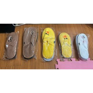 全新-臺中麗寶福容飯店line friends主題房限定厚室內拖鞋 大人/小孩款