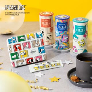 日本 INIC x SNOOPY 史努比 即溶咖啡 75週年 鐵盒 咖啡 禮物 磁鐵