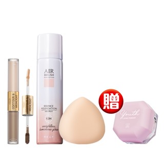 MKUP美咖【清裸透光組】空氣感精華粉底液SPF19★★★★+修容液+氣墊粉撲【送】粉青春蜜粉｜MKUP美咖官方旗艦館