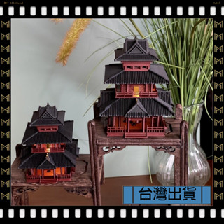 🔥臺灣出貨🔥可開發票✅【大同小藝】微景觀造景 古風建築 擺件模型 3D列印 亭臺樓閣 亭子魚水陸缸 假山盆景